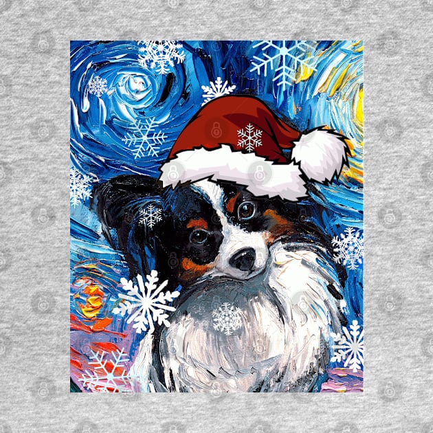 Papillon Santa by sagittariusgallery